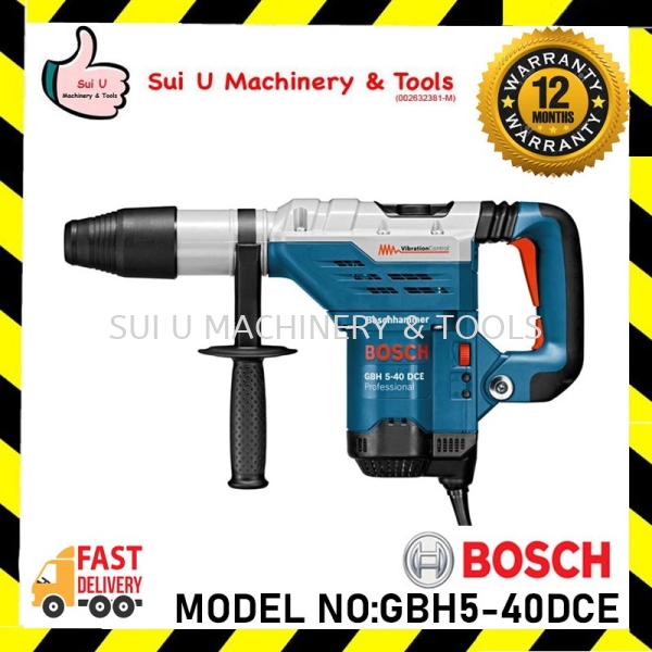 Bosch GBH 5-40 DCE / GBH5-40DCE / GBH 5-40DCE Professional Heavy Duty Rotary Hammer with SDS-Max 1150W (0611264070) Rotary , Demolition , Percussion Hammers  Power Tool Kuala Lumpur (KL), Malaysia, Selangor, Setapak Supplier, Suppliers, Supply, Supplies | Sui U Machinery & Tools (M) Sdn Bhd