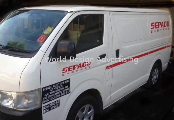 SEPADU EKSPRES SDN BHD cutting sticker on van at Ujs19 Subang Selangor (3) VAN STICKER Malaysia, Selangor, Klang, Kuala Lumpur (KL) Manufacturer, Supplier, Supply, Supplies | U World Design Advertising