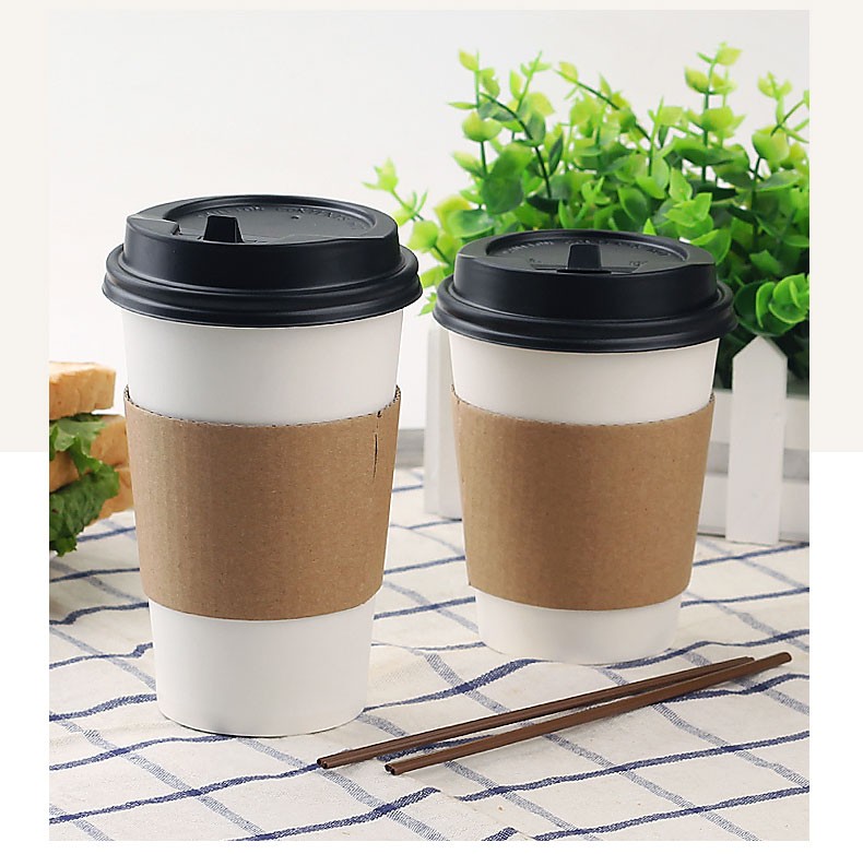 hot cups with lids and sleeves