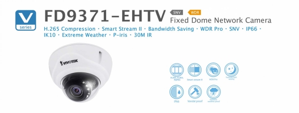 FD9371-EHTV. Vivotek Fixed Dome Network Camera VIVOTEK CCTV System Johor Bahru JB Malaysia Supplier, Supply, Install | ASIP ENGINEERING