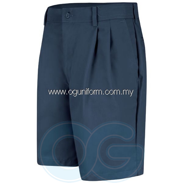 Pleated Front Short (Navy Blue) Shorts Pants Penang, Malaysia, Simpang Ampat Supplier, Manufacturer, Wholesaler, Supply | O.G. Uniform Trading Sdn Bhd