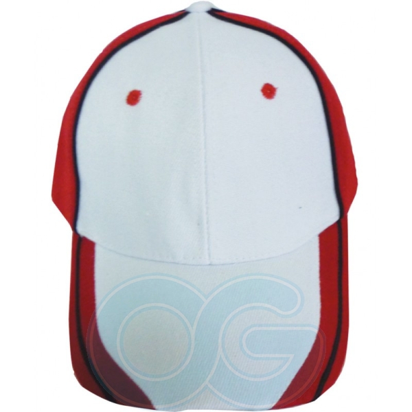 Wool Cap Design B (C04R/75) (White/Red) 100% Cotton Cap Penang, Malaysia, Simpang Ampat Supplier, Manufacturer, Wholesaler, Supply | O.G. Uniform Trading Sdn Bhd