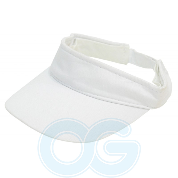 Cotton Sun Visor (CSV-R/70) (White) 100% Cotton Cap Penang, Malaysia, Simpang Ampat Supplier, Manufacturer, Wholesaler, Supply | O.G. Uniform Trading Sdn Bhd