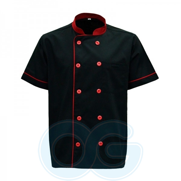 Black (01)ES Chef Uniform (CCU10E/547) Chef Uniform Penang, Malaysia, Simpang Ampat Supplier, Manufacturer, Wholesaler, Supply | O.G. Uniform Trading Sdn Bhd