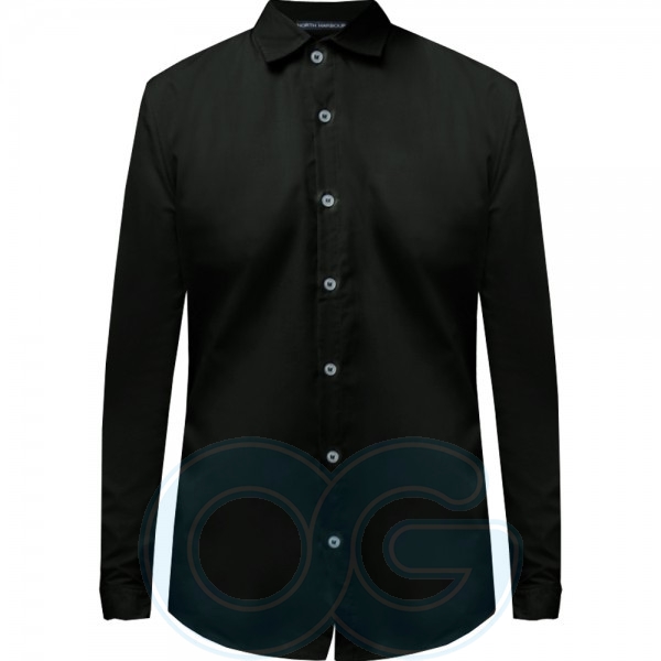 Unisex Long Sleeve Shirt (NHB14M509) Black  100% Cotton Shirt Penang, Malaysia, Simpang Ampat Supplier, Manufacturer, Wholesaler, Supply | O.G. Uniform Trading Sdn Bhd