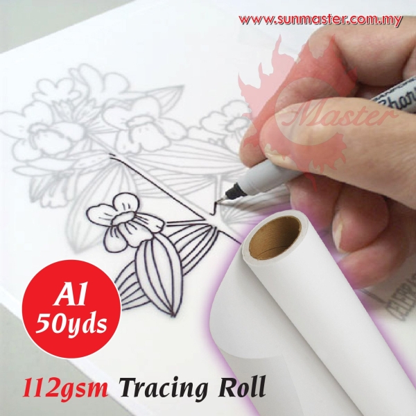 A1 112gsm 594mm x 45m x 2" Core Tracing Paper ͼֽ Paper and Card Products ֽ Petaling Jaya (PJ), Selangor, Kuala Lumpur (KL), Malaysia. Supplier, Supply, Supplies, Service | Sun Master Fancy Paper Sdn Bhd