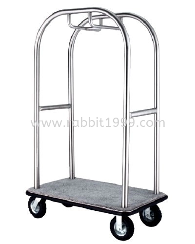STAINLESS STEEL BIRDCAGE STYLING CART - hairline finish - LD-BCT-413/SS