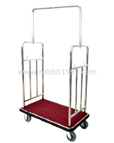 STAINLESS STEEL BAGGAGE TROLLEY - LD-BGT-416/SS