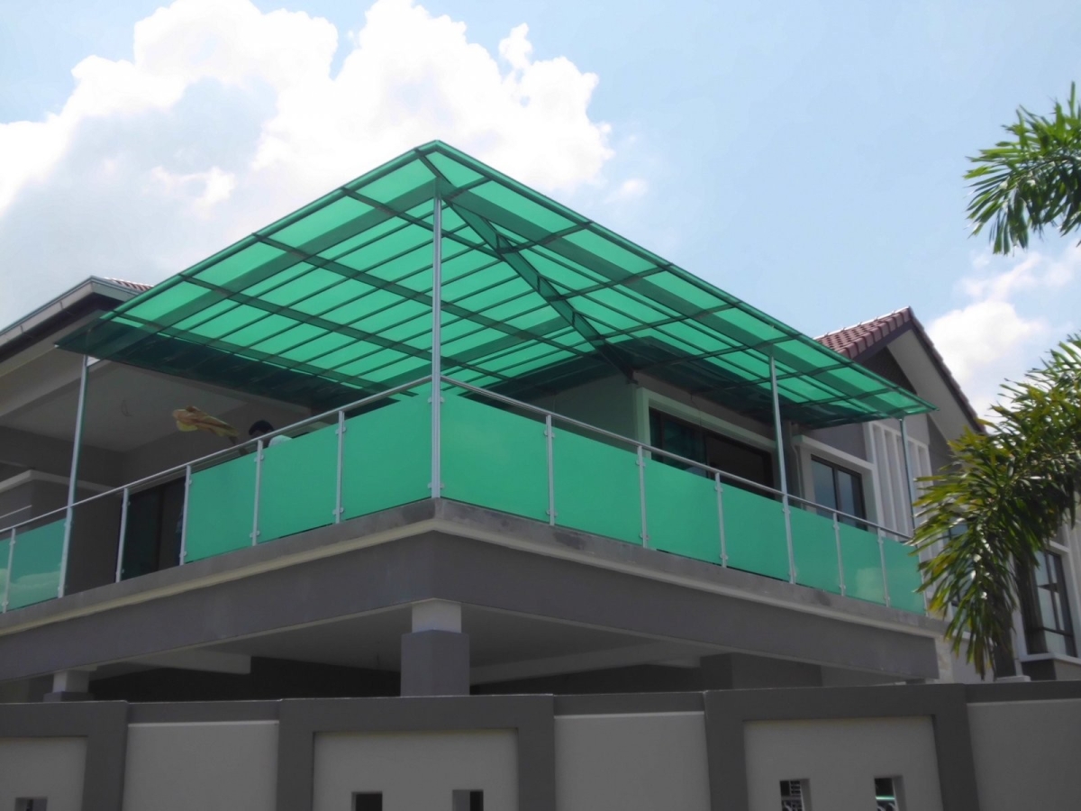 Nature Green Transparent Awning Bumbung Polikarbonat Bumbung Rujukan Reka Bentuk Ubahsuai Malaysia Homebagus Home And