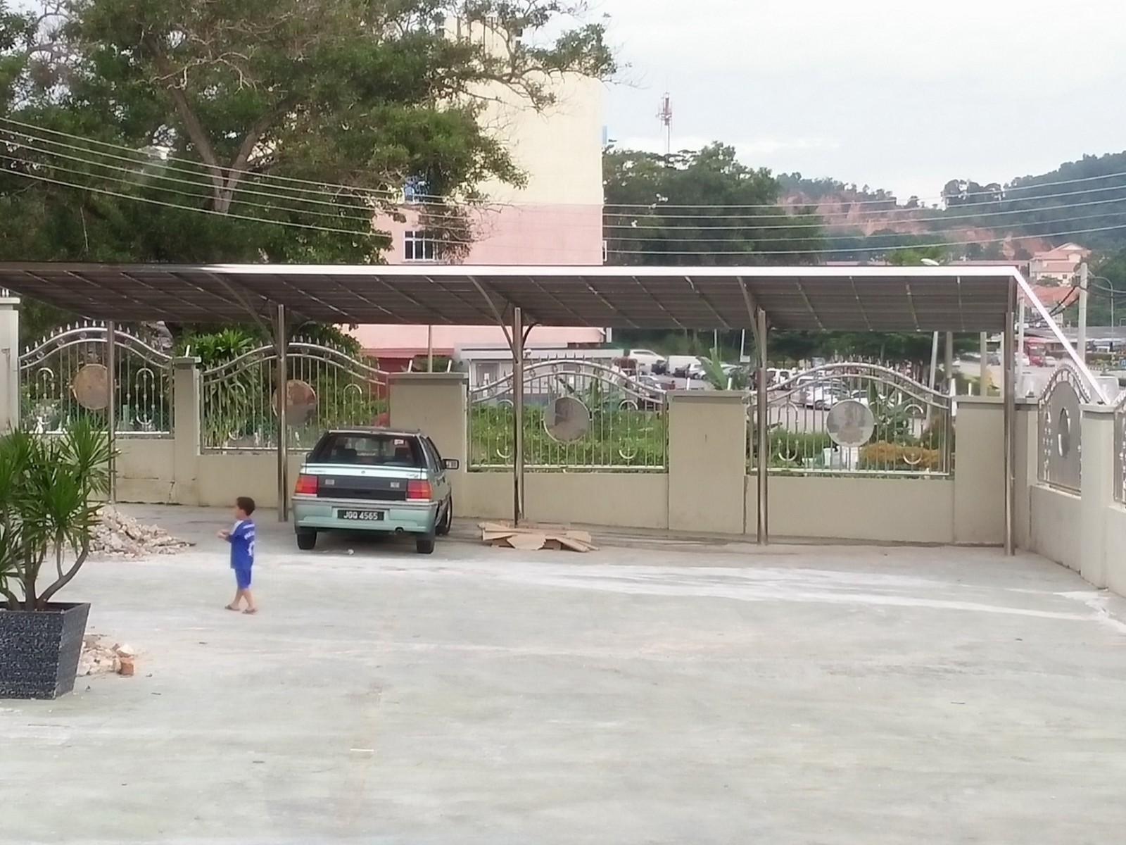 Car Parking Awning Bumbung Polikarbonat Bumbung Rujukan Reka 