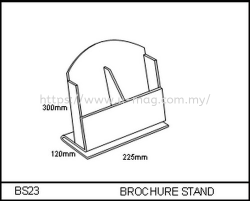 BS23 BROCHURE STAND BROCHURE STAND Malaysia, Johor Bahru (JB), Ulu Tiram Manufacturer, Supplier, Supply, Supplies | U-Mag Acrylic Products (M) Sdn Bhd