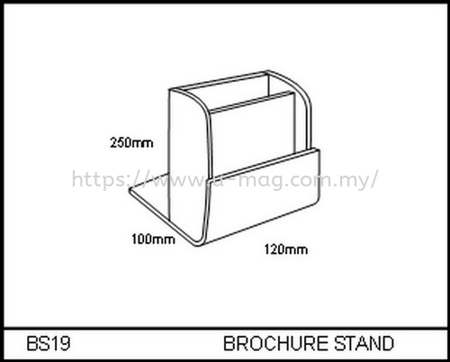 BS19 BROCHURE STAND BROCHURE STAND Malaysia, Johor Bahru (JB), Ulu Tiram Manufacturer, Supplier, Supply, Supplies | U-Mag Acrylic Products (M) Sdn Bhd