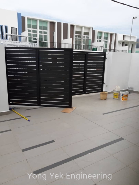 Main Gate  Main Gate With Aluminium Panel Main Gate  Malaysia, Johor Bahru (JB), Ulu Tiram Supplier, Suppliers, Supply, Supplies | Yong Yek Engineering Sdn Bhd