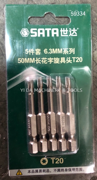 SATA 59334 1/4'' HEX SHANK BITS,50MM LENGTH,TORX SATA Tools Kuala Lumpur (KL), Malaysia, Selangor, Kepong Supplier, Suppliers, Supply, Supplies | YI DA MACHINERY & TOOLS