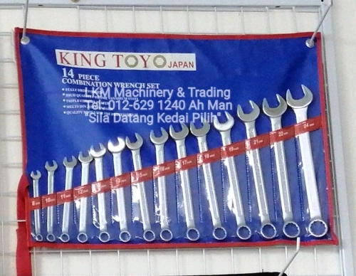 King Toyo 14pcs Combination Wrench Set(8-24mm)