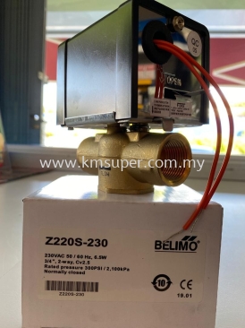 Z220S-230 - BELIMO Z220S-230 MOTORISED VALVE ; INCLUDED ACTUATOR AND 20MM VALVE