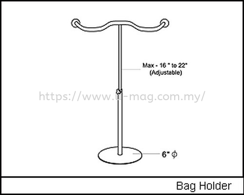 Bag Holder    Manufacturer, Supplier, Supply, Supplies | U-Mag Acrylic Products (M) Sdn Bhd