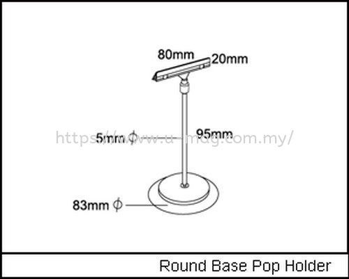 Round Base Pop Holder    Manufacturer, Supplier, Supply, Supplies | U-Mag Acrylic Products (M) Sdn Bhd