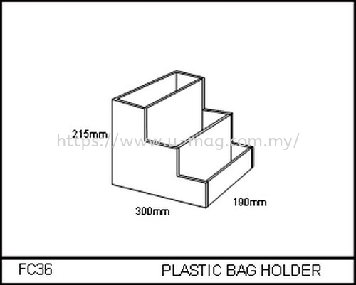 FC36 PLASTIC BAG HOLDER FOOD & CANDY Malaysia, Johor Bahru (JB), Ulu Tiram Manufacturer, Supplier, Supply, Supplies | U-Mag Acrylic Products (M) Sdn Bhd