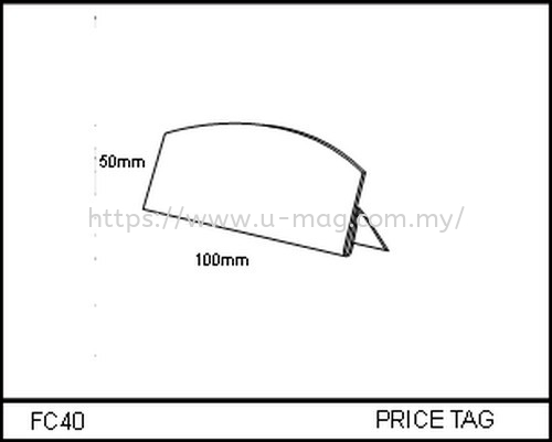 FC40 PRICE TAG FOOD & CANDY Malaysia, Johor Bahru (JB), Ulu Tiram Manufacturer, Supplier, Supply, Supplies | U-Mag Acrylic Products (M) Sdn Bhd