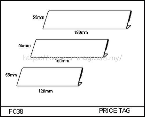 FC38 PRICE TAG ʳƷǹ   Manufacturer, Supplier, Supply, Supplies | U-Mag Acrylic Products (M) Sdn Bhd