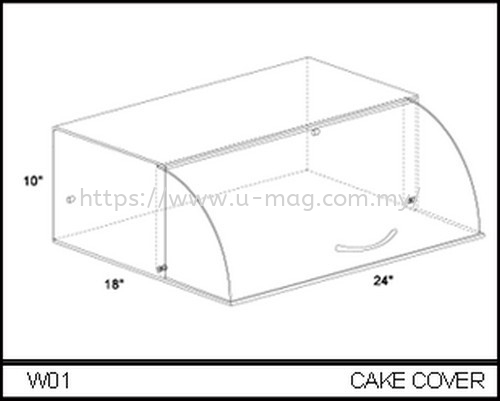 W01 CAKE COVER FOOD & CANDY Malaysia, Johor Bahru (JB), Ulu Tiram Manufacturer, Supplier, Supply, Supplies | U-Mag Acrylic Products (M) Sdn Bhd