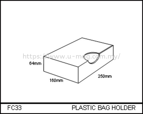 FC33 PLASTIC BAG HOLDER FOOD & CANDY Malaysia, Johor Bahru (JB), Ulu Tiram Manufacturer, Supplier, Supply, Supplies | U-Mag Acrylic Products (M) Sdn Bhd