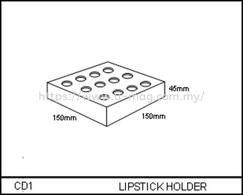 CD1 LIPSTICK HOLDER JEWELRY DISPLAY Malaysia, Johor Bahru (JB), Ulu Tiram Manufacturer, Supplier, Supply, Supplies | U-Mag Acrylic Products (M) Sdn Bhd