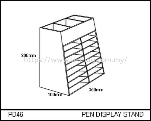 PD46 PEN DISPLAY STAND ľչʾ   Manufacturer, Supplier, Supply, Supplies | U-Mag Acrylic Products (M) Sdn Bhd