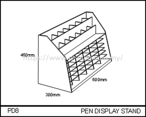 PD8 PEN DISPLAY STAND STATIONERY DISPLAY Malaysia, Johor Bahru (JB), Ulu Tiram Manufacturer, Supplier, Supply, Supplies | U-Mag Acrylic Products (M) Sdn Bhd