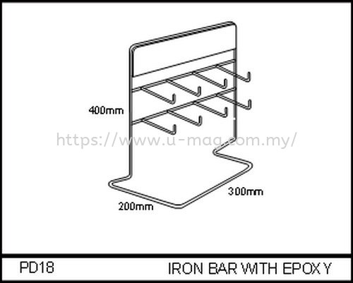 PD18 IRON BAR WITH EPOXY ľչʾ   Manufacturer, Supplier, Supply, Supplies | U-Mag Acrylic Products (M) Sdn Bhd