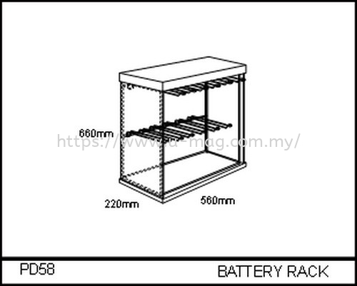 PD58 BATTERY RACK ľչʾ   Manufacturer, Supplier, Supply, Supplies | U-Mag Acrylic Products (M) Sdn Bhd