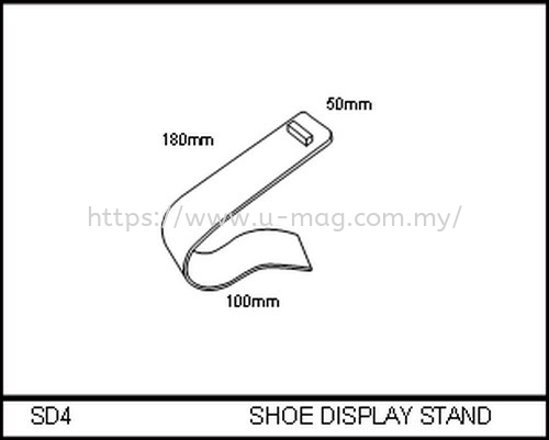 SD4 SHOE DISPLAY STAND WALLET & SHOE DISPLAY Malaysia, Johor Bahru (JB), Ulu Tiram Manufacturer, Supplier, Supply, Supplies | U-Mag Acrylic Products (M) Sdn Bhd