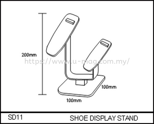 SD11 SHOE DISPLAY STAND WALLET & SHOE DISPLAY Malaysia, Johor Bahru (JB), Ulu Tiram Manufacturer, Supplier, Supply, Supplies | U-Mag Acrylic Products (M) Sdn Bhd