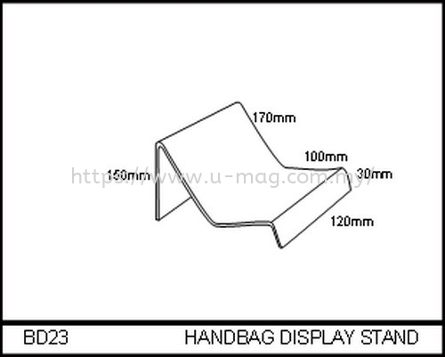 BD23 HANDBAG DISPLAY STAND ǮЬչʾ   Manufacturer, Supplier, Supply, Supplies | U-Mag Acrylic Products (M) Sdn Bhd