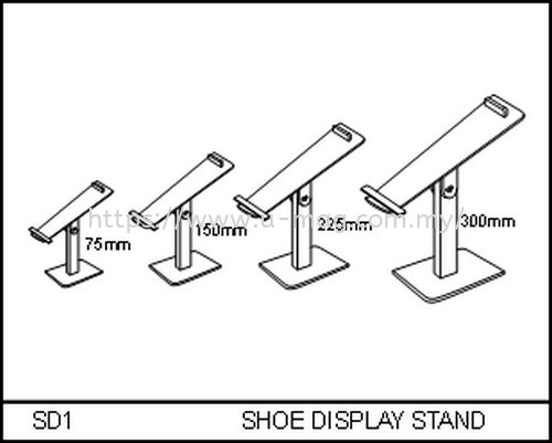 SD1 SHOE DISPLAY STAND 钱包和鞋子展示   Manufacturer, Supplier, Supply, Supplies | U-Mag Acrylic Products (M) Sdn Bhd