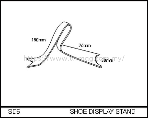 SD6 SHOE DISPLAY STAND WALLET & SHOE DISPLAY Malaysia, Johor Bahru (JB), Ulu Tiram Manufacturer, Supplier, Supply, Supplies | U-Mag Acrylic Products (M) Sdn Bhd