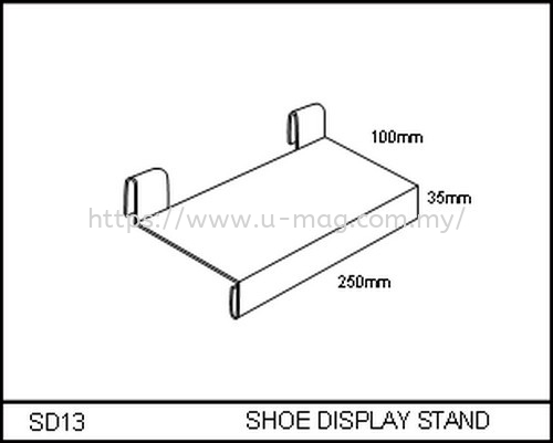 SD13 SHOE DISPLAY STAND WALLET & SHOE DISPLAY Malaysia, Johor Bahru (JB), Ulu Tiram Manufacturer, Supplier, Supply, Supplies | U-Mag Acrylic Products (M) Sdn Bhd