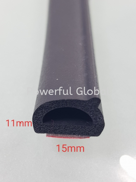 D Profile Rubber Seal Strip with adhesive tape EPDM /NBR Nitrile /Neoprene Rubber Extrusion Malaysia, Selangor, Kuala Lumpur (KL), Rawang Manufacturer, Supplier, Supply, Supplies | Powerful Global Supplies