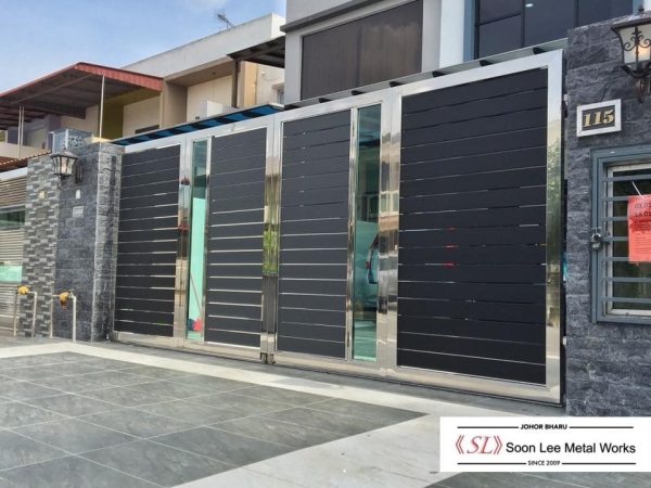 Stainless Steel Main Gate Stainless Steel Gate GATE Johor Bahru (JB), Malaysia, Ulu Tiram Supplier, Suppliers, Supply, Supplies | Soon Lee Steel & Iron Works Sdn Bhd