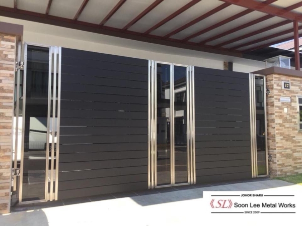 Stainless Steel Main Gate Stainless Steel Gate GATE Johor Bahru (JB), Malaysia, Ulu Tiram Supplier, Suppliers, Supply, Supplies | Soon Lee Steel & Iron Works Sdn Bhd