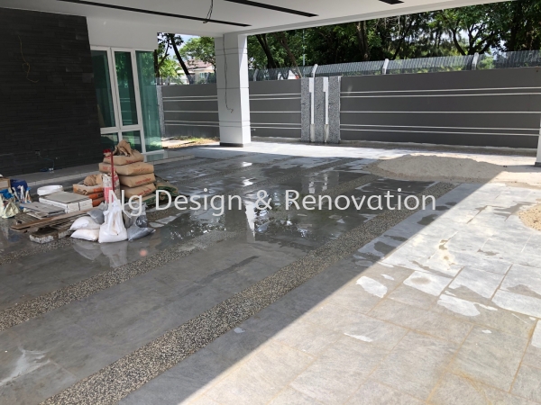  Pebble Installation Tiling Klang, Selangor, Kuala Lumpur (KL), Malaysia Renovation, Contractor, Company, Service | Ng Design & Renovation