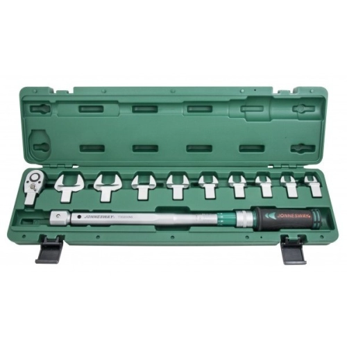 11PCS 1/2" DR. TORQUE WRENCH & OPEN-ENDED TORQUE INSERTS SET (T30200NS)