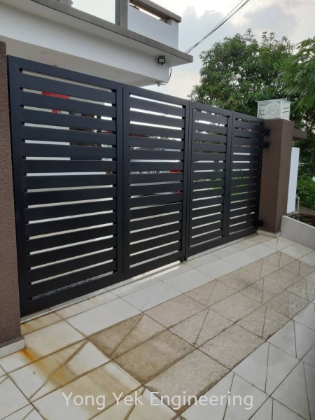  Main Gate With Aluminium Panel Main Gate  Malaysia, Johor Bahru (JB), Ulu Tiram Supplier, Suppliers, Supply, Supplies | Yong Yek Engineering Sdn Bhd