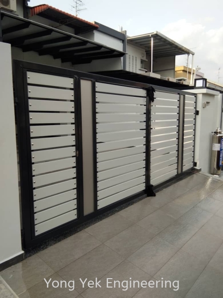  Main Gate With Aluminium Panel Main Gate  Malaysia, Johor Bahru (JB), Ulu Tiram Supplier, Suppliers, Supply, Supplies | Yong Yek Engineering Sdn Bhd