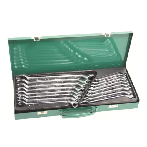 16PCS 75° OFFSET RING COMBINATION WRENCH SET (W69116S)