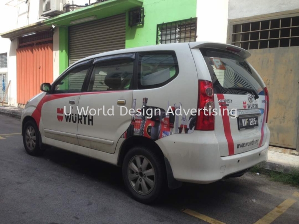 Wuerth Malaysia Inket uv Sticker wrapping at klang selangor VEHICLE CAR STICKER Malaysia, Selangor, Klang, Kuala Lumpur (KL) Manufacturer, Supplier, Supply, Supplies | U World Design Advertising