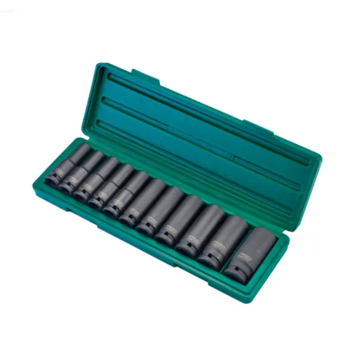 11PCS 1/2" DR. 6PT FLANK DEEP IMPACT SOCKET SET (MM) (S03AD4111S)