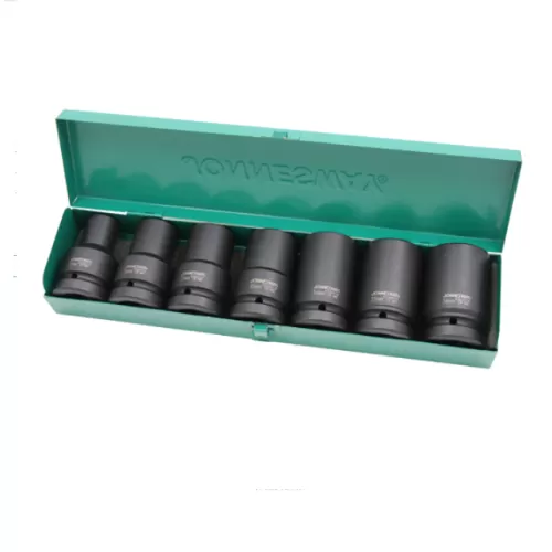 7PCS 1" DR. 6PT FLANK DEEP IMPACT SOCKET SET (S03AD8107S)