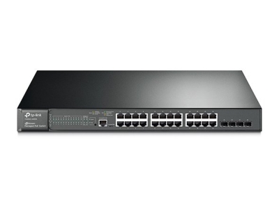 T2600G-28MPS (TL-SG3424P). TPlink JetStream 24-Port Gigabit L2 Managed PoE+ Switch with 4 SFP Slots 